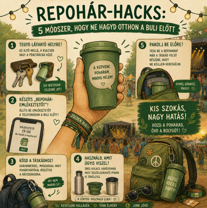 Repohár-hacks: 5 módszer, hogy ne hagyd otthon a buli előtt