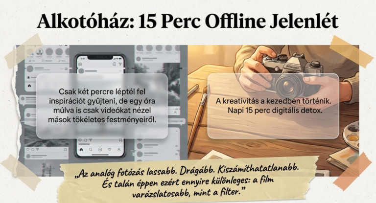 🎨 Digitális detox: Naponta 15 perc offline alkotás